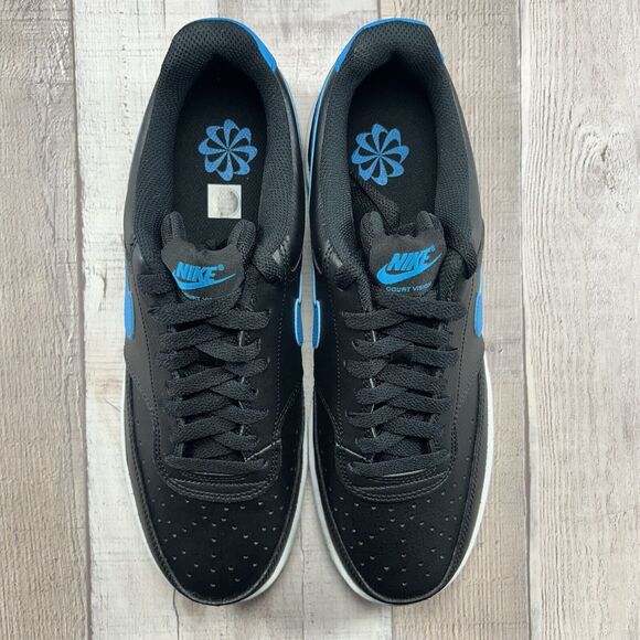 Nike Court Vision Low Next Nature Men's Sneaker Shoes Black Size 10.5 DH2987-005 - Picture 8 of 16